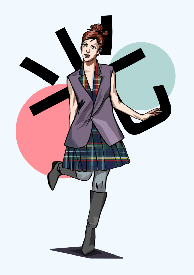 Personaje modelando - 2025